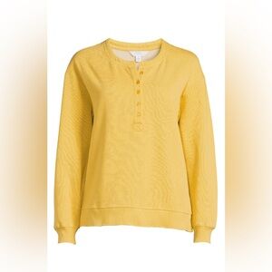 Time&Tru Yellow Sweatshirt